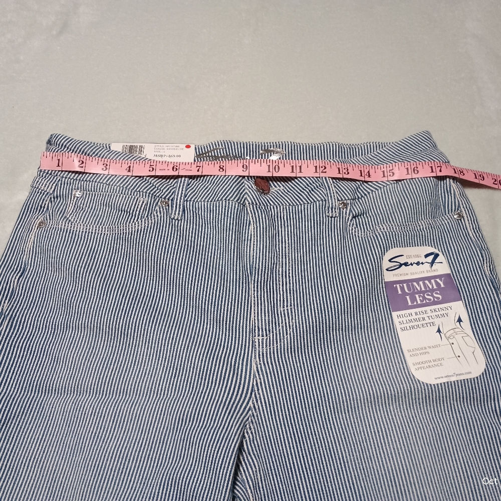Seven7 Womens High Waisted Tummy Control Pants Size 16 - Picture 7 of 11